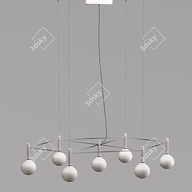 SOFÌ Pendant Lamp: Stylish Illumination, Bonaldo 3D model image 4