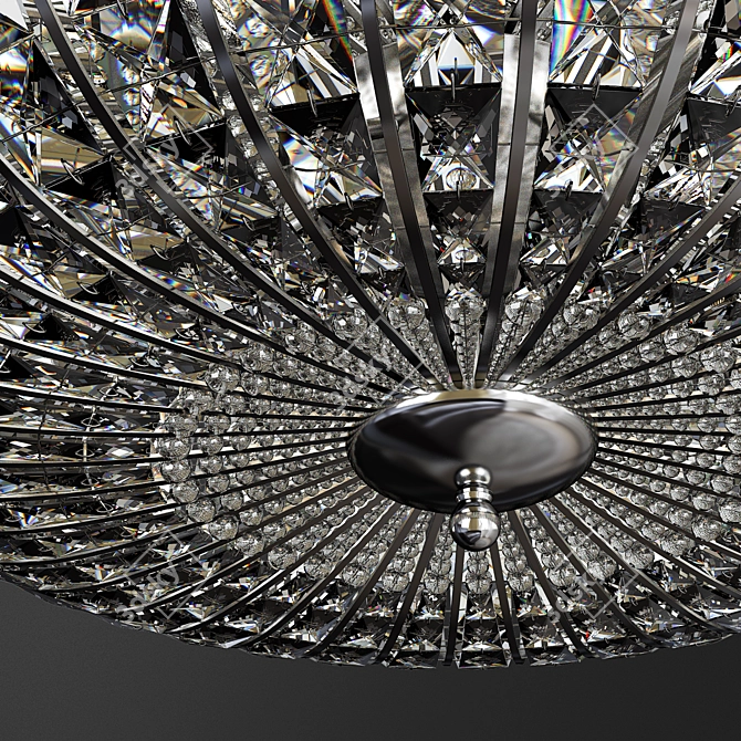 Elegant Chandelier Broche: Stunning Millimeter Design 3D model image 2