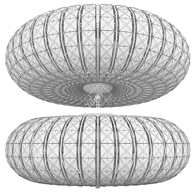 Elegant Chandelier Broche: Stunning Millimeter Design 3D model image 3