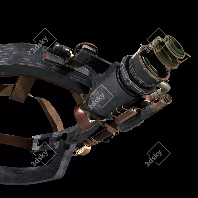 Steampunk Night Vision Goggles 3D model image 8