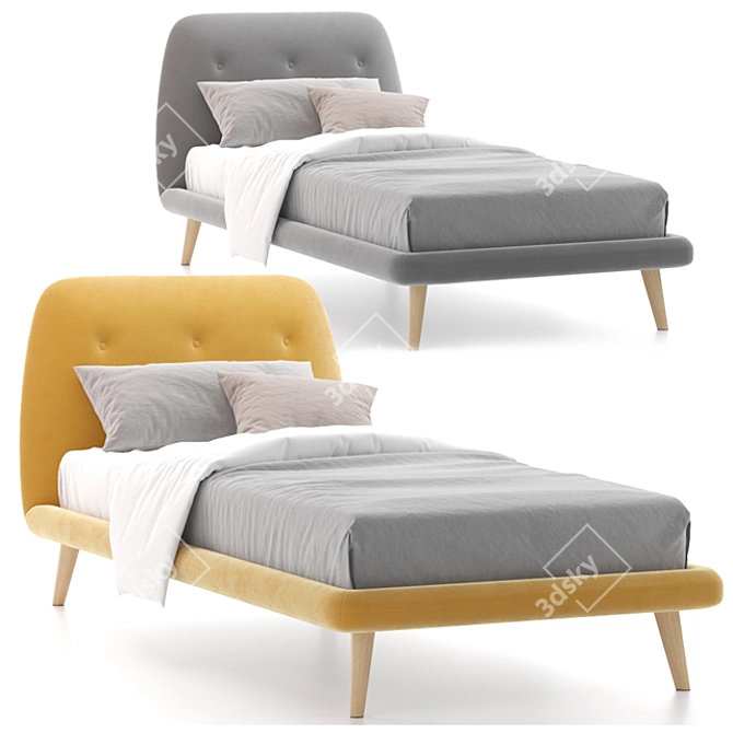 Youth Loa 900 Bed: Stylish and Comfortable 3D model image 4