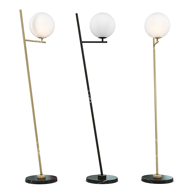 Elegant Flynn Floor Lamp 3D model image 1