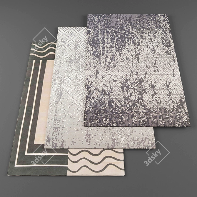 High Resolution Rugs Set 3D model image 1