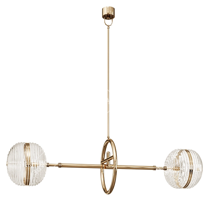 Ayler II Mid-Century Ceiling Lamp 3D model image 1