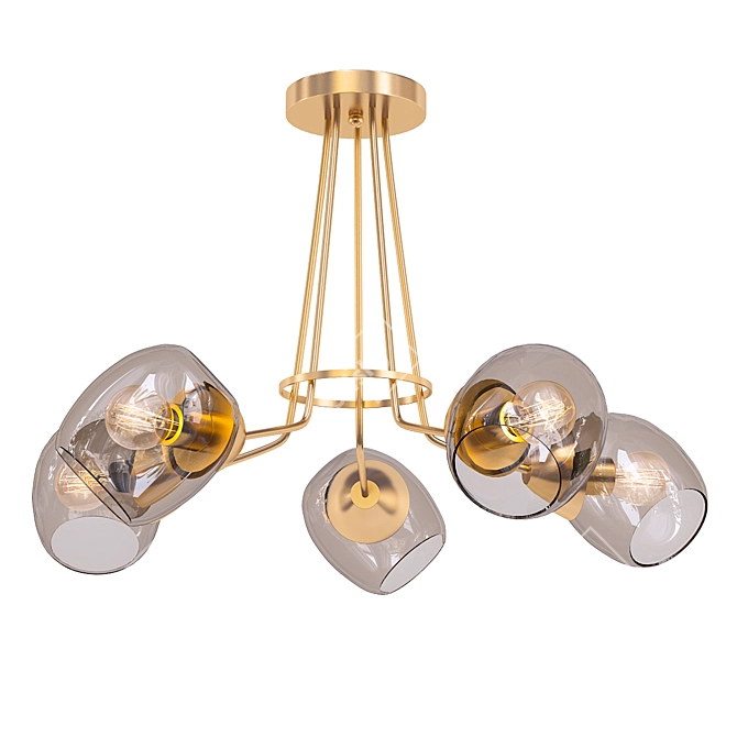 Tesero Ceiling Chandelier - OML-27307-05 3D model image 1