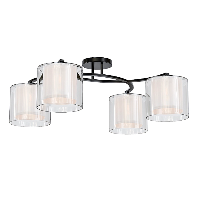Elegant Omnilux Ceiling Chandelier 3D model image 1