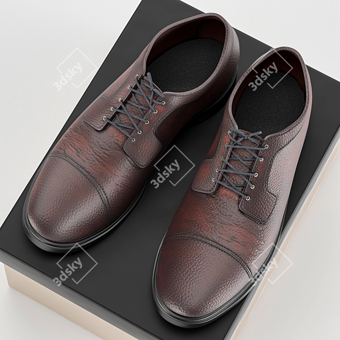 Title: Sleek Convertible Shoes 3D model image 2