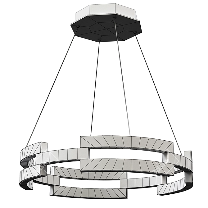 Elegant Chandelier Chain for Beautiful Lighting 3D model image 2