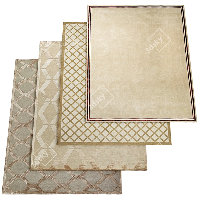 Elegant 137 200x300cm Carpet 3D model image 1