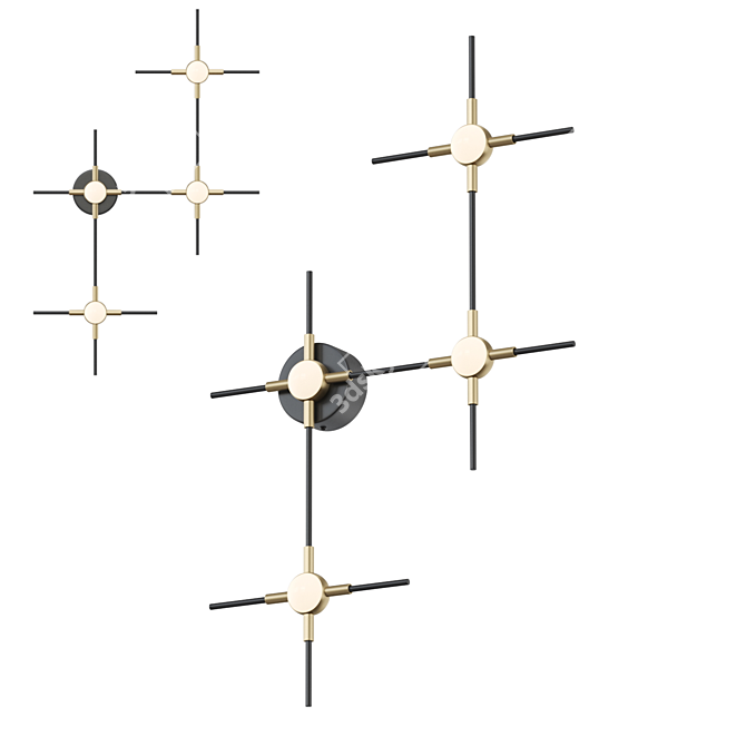 Modern LED Wall Lamp: Lampatron INSTANT 3D model image 1
