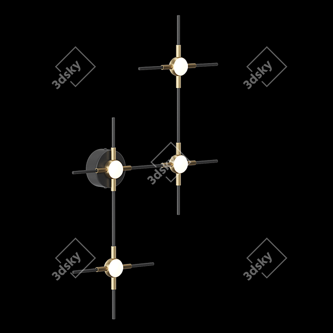 Modern LED Wall Lamp: Lampatron INSTANT 3D model image 2