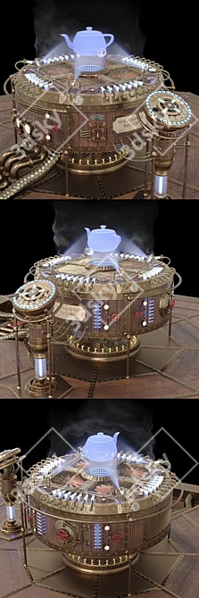 Hologram Generator: Futuristic Display 3D model image 7