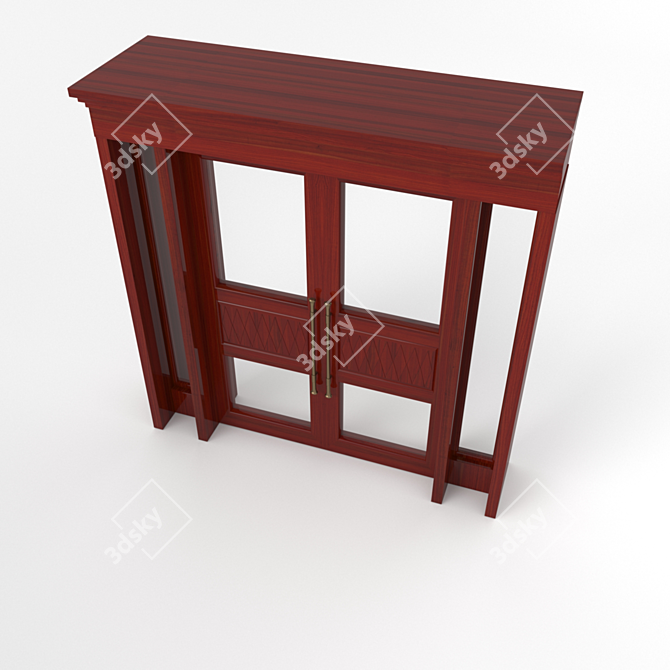 Elegant Classic Door 3D model image 3