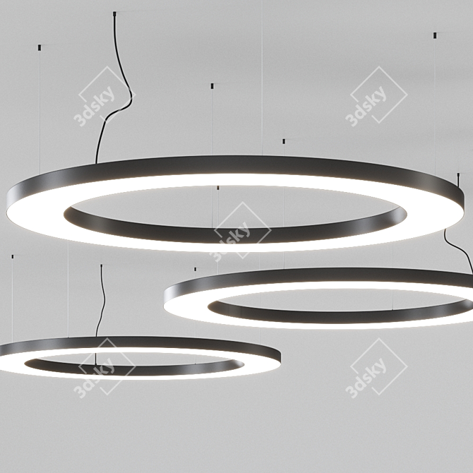 Sattler Anello Pendant Light: Sleek German Design 3D model image 2
