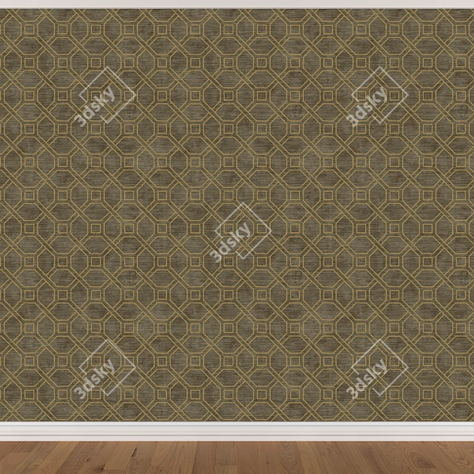 Seamless Wallpaper Set (3 Colors) 3D model image 4