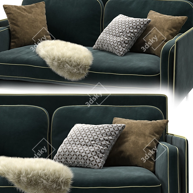 Elegant Erik Jorgensen EJ 480 Sofa 3D model image 2