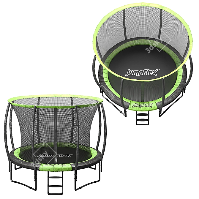 Ultimate Bounce: Jumpflex Trampoline 3D model image 3