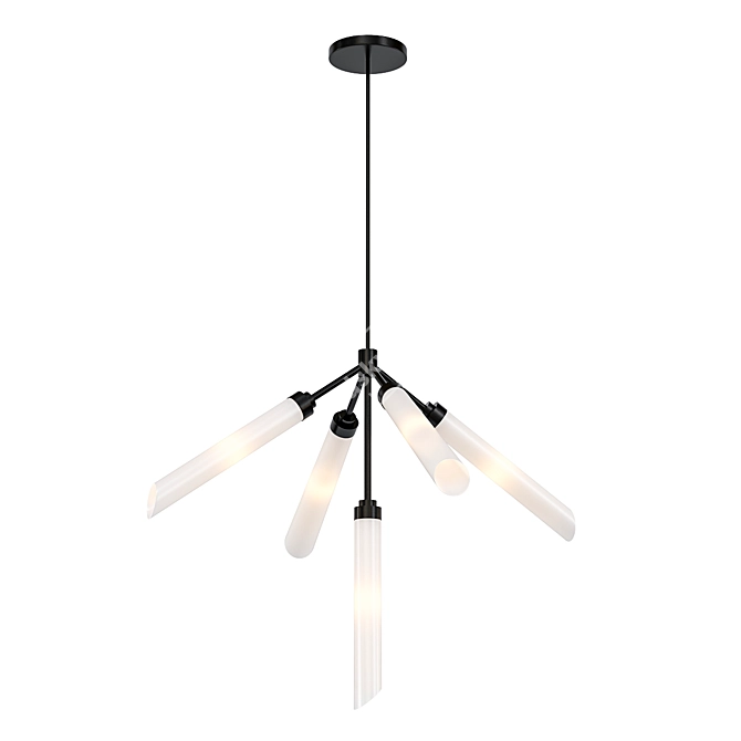 Sleek Spur Pendant Light 3D model image 1