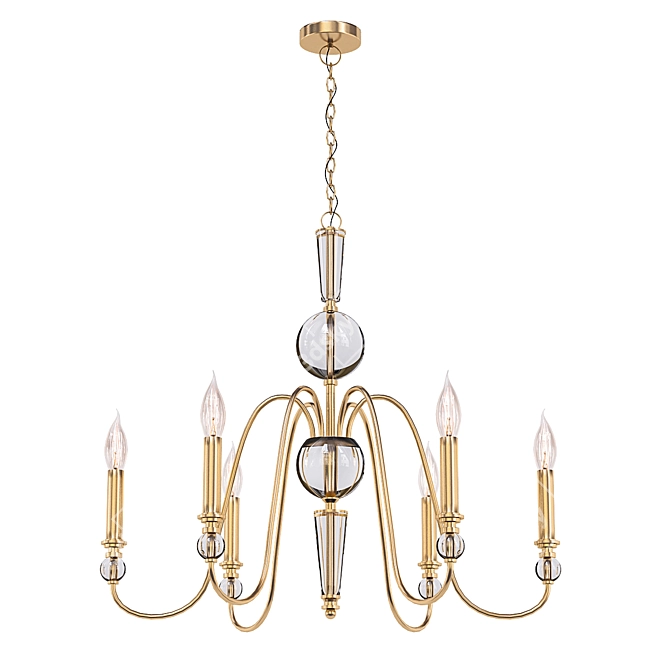 Elegant Lightstar Pendant Chandelier 3D model image 1