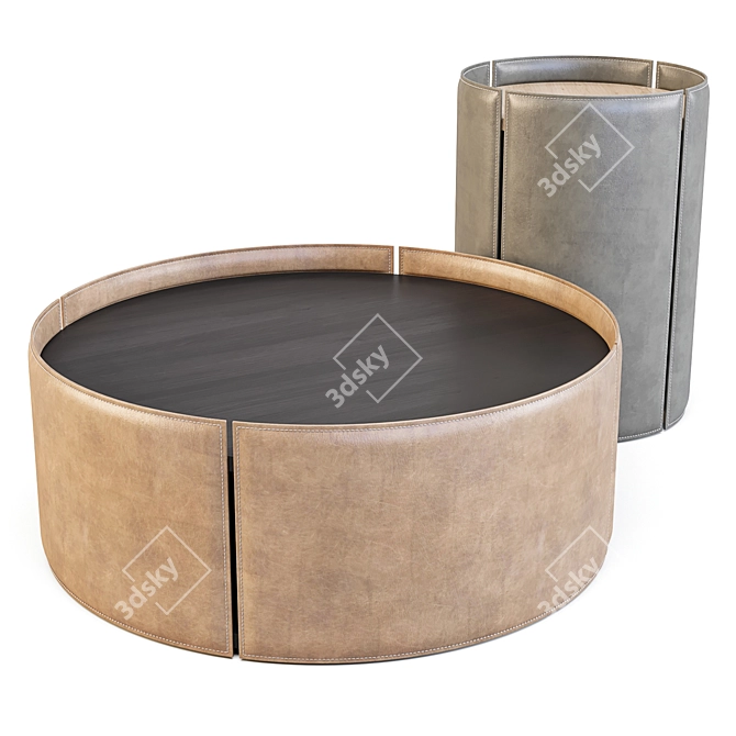 Domkapa Mano: Minimalist Coffee & Side Table 3D model image 1