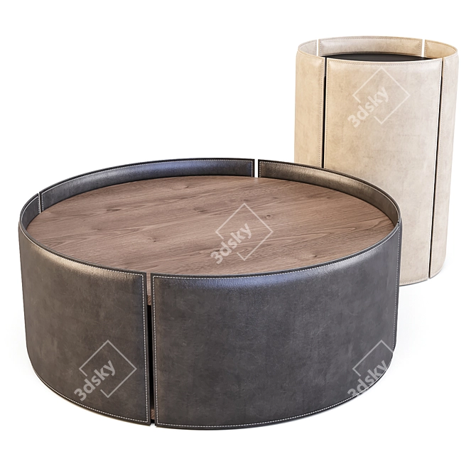Domkapa Mano: Minimalist Coffee & Side Table 3D model image 2