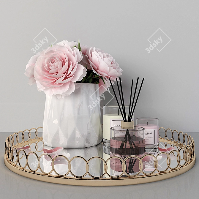 Decorative Set: Elegant Home Accents 3D model image 1