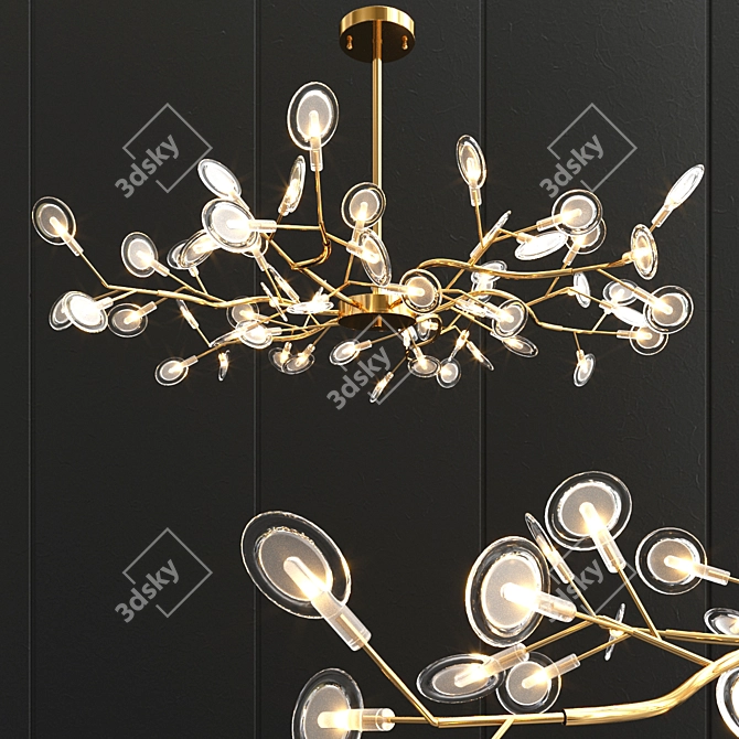 Sleek Firefly Chandelier: Modern Illumination 3D model image 3