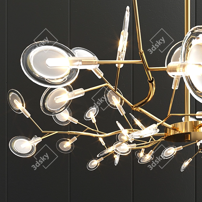 Sleek Firefly Chandelier: Modern Illumination 3D model image 4