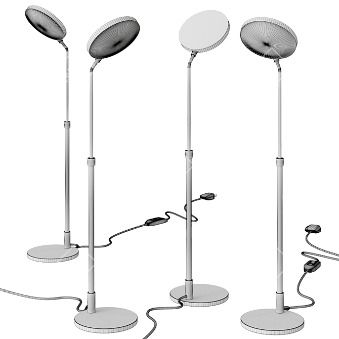 Spoon Table Lamp: Sleek Italian Design 3D model image 2