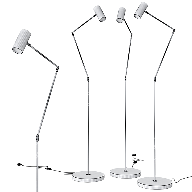 Sleek Swedish Minipoint GX225 Floor 3D model image 2