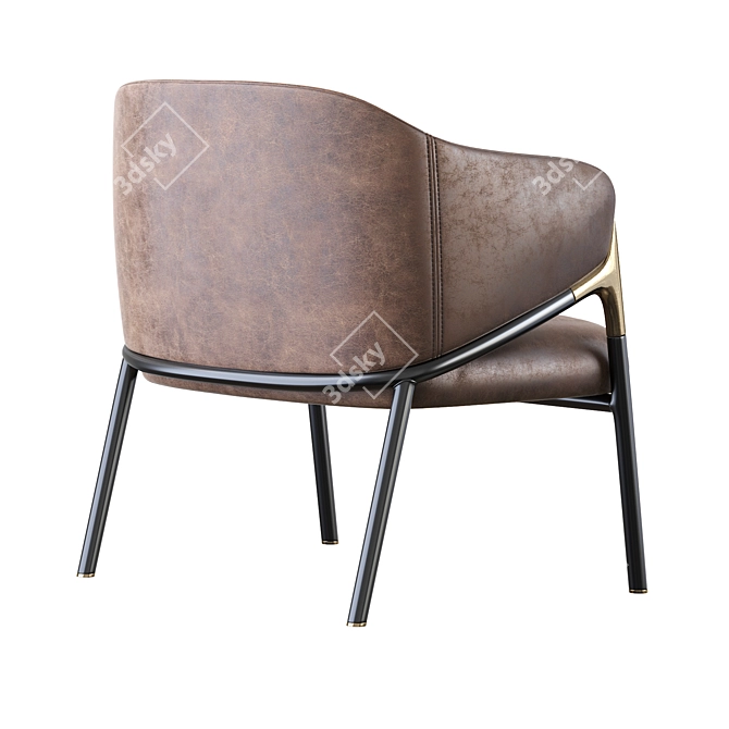 Curiosity Armchair: Designer Elegance 3D model image 3