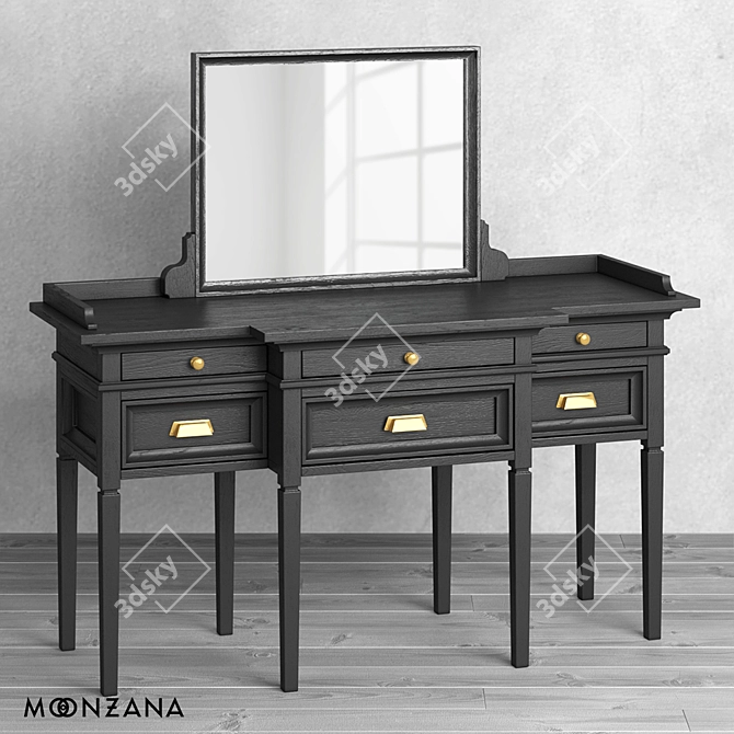 Oldfashion Moonzana Mirror Table 3D model image 1