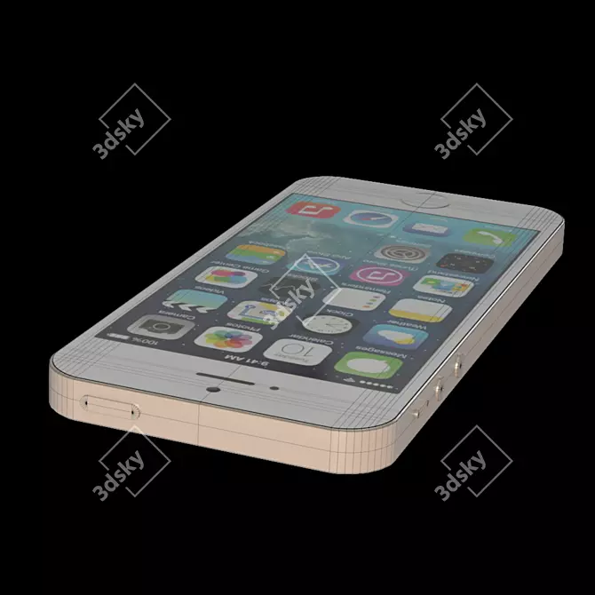 Polyphone iPhone 5s AR Game Model 3D model image 8