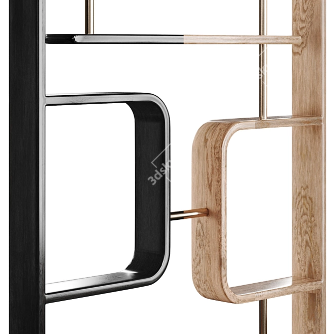 Contemporary Solid Wood Claustra 3D model image 4