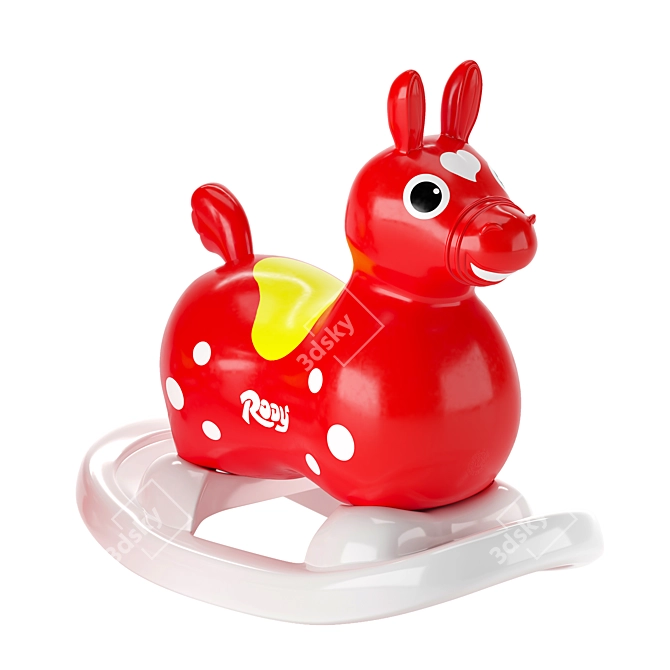 Gymnic Rody Racing Red Horse 3D model image 1