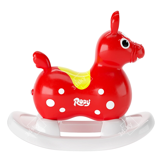 Gymnic Rody Racing Red Horse 3D model image 2