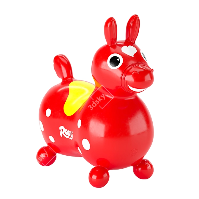 Gymnic Rody Racing Red Horse 3D model image 4