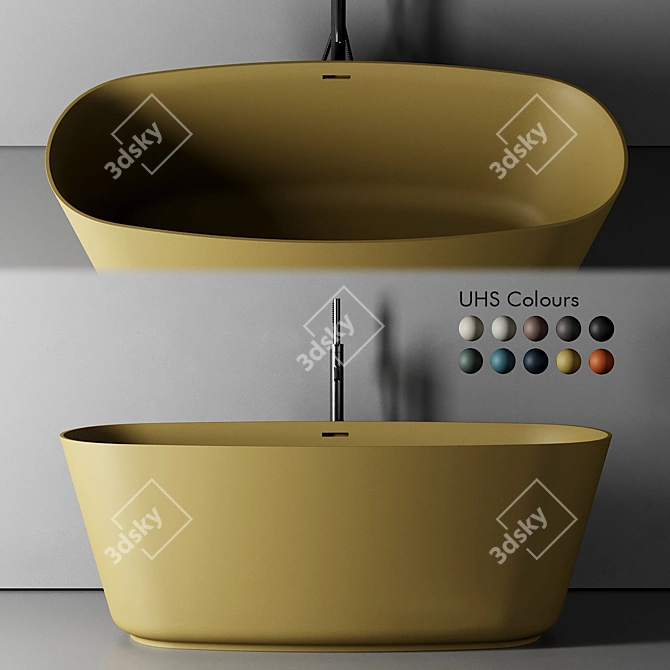  Inbani Vesta Freestanding Bathtub 3D model image 1