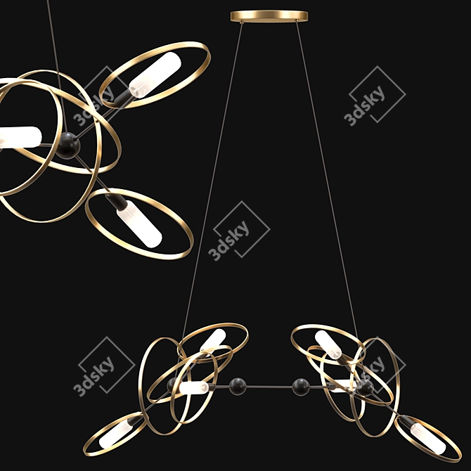 Elegant Flair: Chandelier ULI 3D model image 1