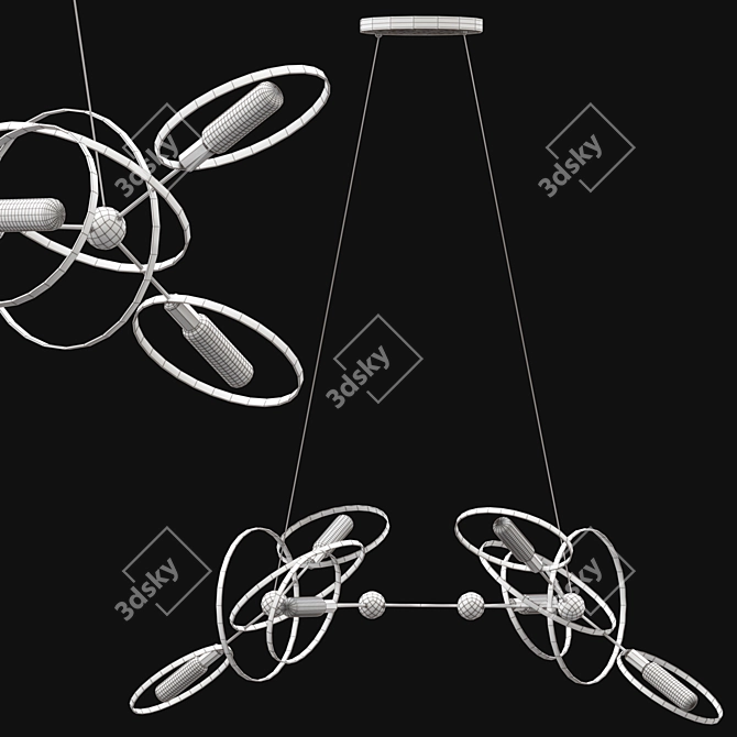 Elegant Flair: Chandelier ULI 3D model image 2