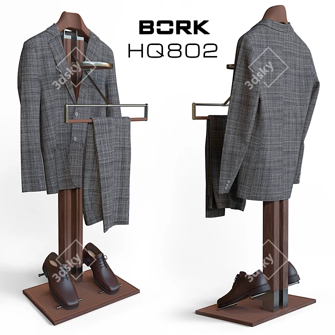 Elegant Floor Hanger Bork HQ802 3D model image 1