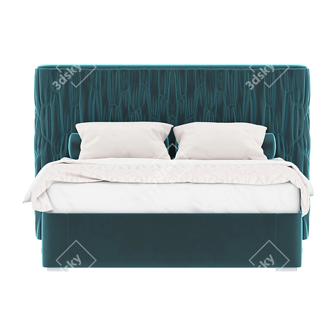 Title: Elegance Redefined: OM. EVITA Bed 3D model image 2
