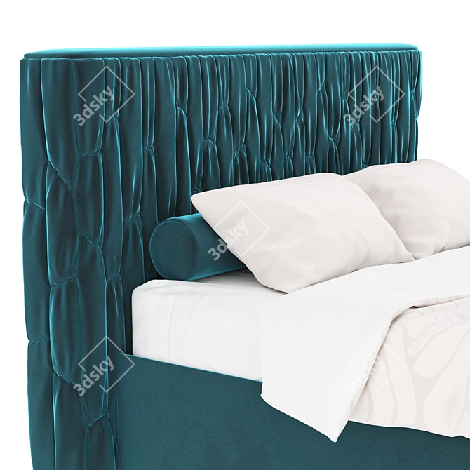 Title: Elegance Redefined: OM. EVITA Bed 3D model image 3