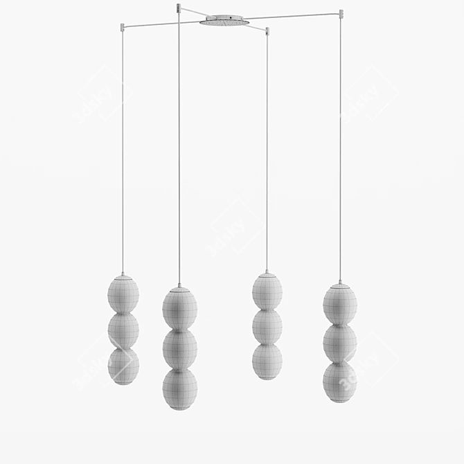 Modern Cattelan Italia Zanziball Ceiling Lamp 3D model image 5
