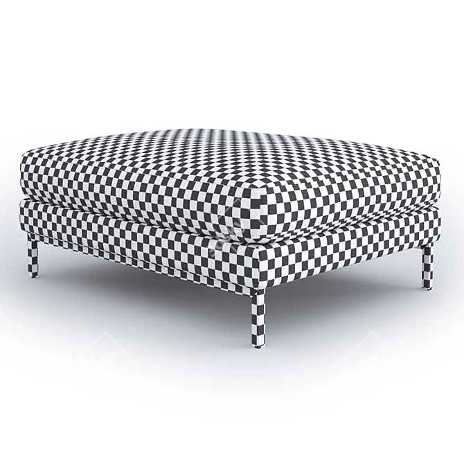 Sleek Elliot Ottoman 3D model image 3