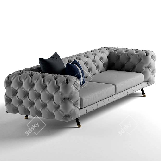 Elegant DANIEL Sofa: Ulivi Salotti 3D model image 2