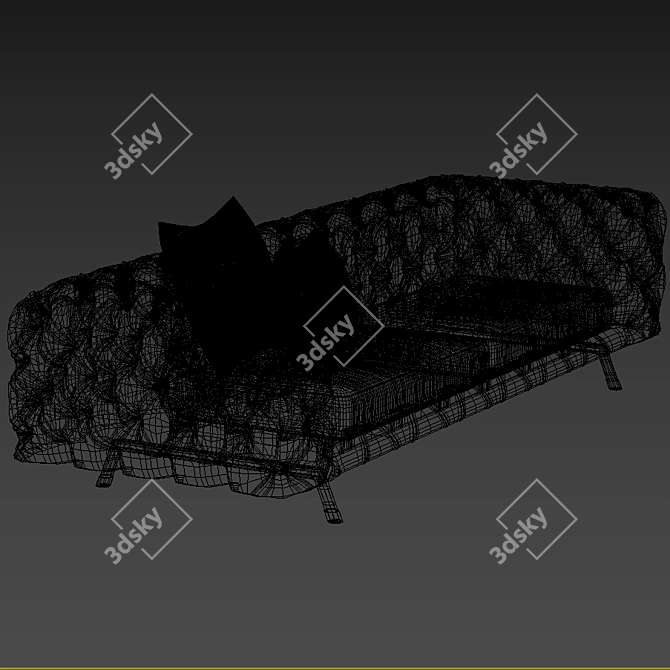 Elegant DANIEL Sofa: Ulivi Salotti 3D model image 3