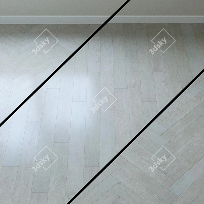 Aqua-Floor Locking PVC Tile 3D model image 1