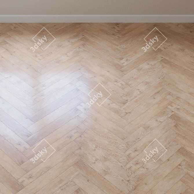 Waterproof PVC Floor Tiles: Aqua-Floor Nano AF3207N 3D model image 3