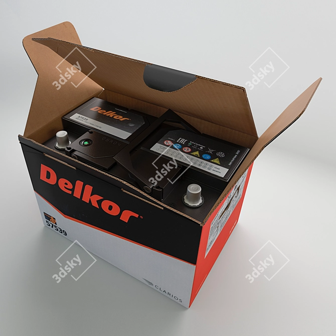 Dependable DELKOR Battery 3D model image 2